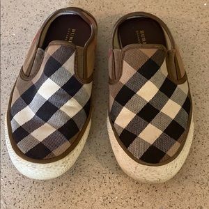 Burberry canvas slides